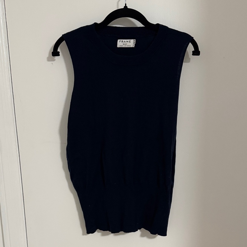 Frame Denim Women's Dark Blue Tank Top
